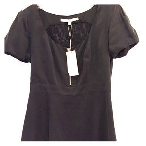 NWT Walter Scoop Neck Lace Back Top